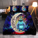 Monster Inc Sully And Mike Love You To The Moon Galaxy Quilt Bed Sets Nearkii