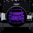 My Baby Purple Jeep Car Spare Tire Covers Gift For Campers Nearkii