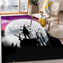 Naruto Moon Night Rug Carpet Rug Home Room Decor Nearkii