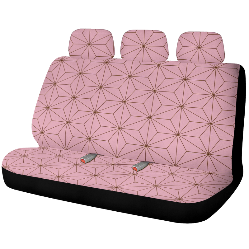 Nezuko Demon Slayer Car Back Seat Covers Decor Protectors Nearkii