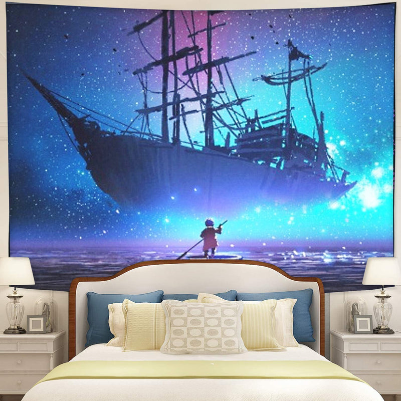 Ocean At Night Tapestry Room Decor Nearkii