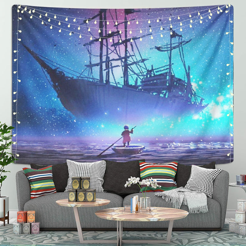 Ocean At Night Tapestry Room Decor Nearkii