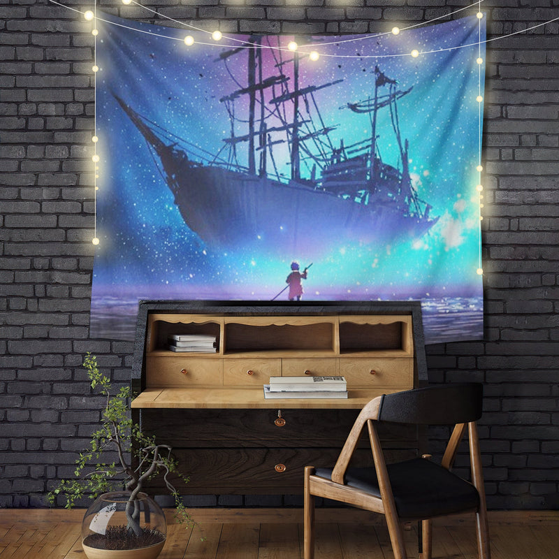 Ocean At Night Tapestry Room Decor Nearkii