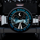 On A Dark Desert Highway Blue Jeep Car Spare Tire Covers Gift For Campers Nearkii
