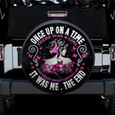 In October We Wear Pink One Up On A Time Jeep Car Spare Tire Cover Gift For Campers Nearkii