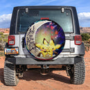 Pokemon Couple 2 Love You To The Moon Galaxy Car Spare Tire Cover