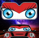 Red Cute Eyes Cartoon Auto Sun Shades Nearkii