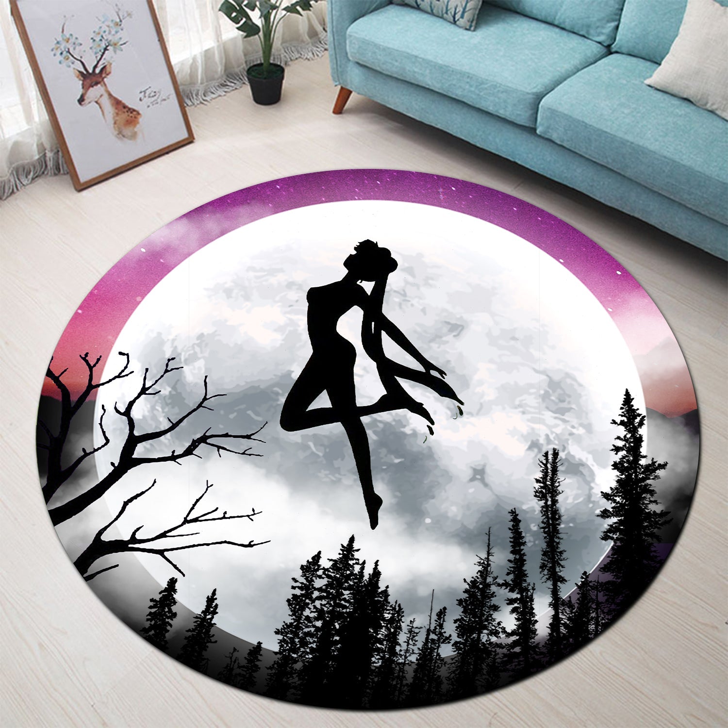 Moon Night Rug Sailor Moon Night Round Rug