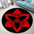 Sasuke Uchiha Eternal Mangekyou Sharingan Round Carpet Rug Bedroom Livingroom Home Decor Nearkii