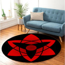 Sasuke Uchiha Eternal Mangekyou Sharingan Round Carpet Rug Bedroom Livingroom Home Decor Nearkii