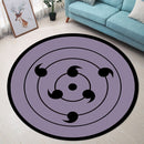 Sasuke Rinnegan Round Carpet Rug Bedroom Livingroom Home Decor Nearkii