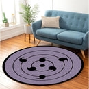 Sasuke Rinnegan Round Carpet Rug Bedroom Livingroom Home Decor Nearkii
