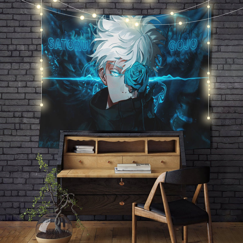 Satoru Gojo Jujutsu Kaisen Anime Tapestry Room Decor Nearkii