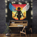 Mikasa Ackerman Attack On Titan Tapestry Room Decor Nearkii
