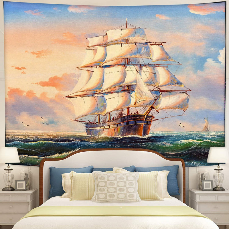 Ships Voyage Tapestry Room Decor Nearkii