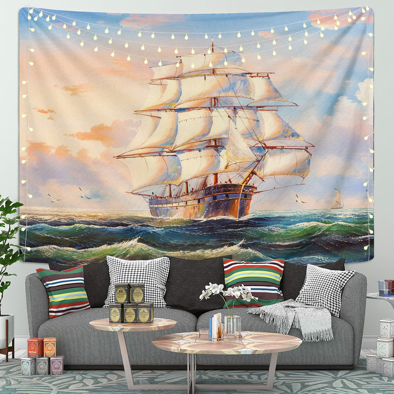 Ships Voyage Tapestry Room Decor Nearkii