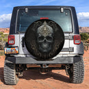 Skull Car Spare Tire Covers Gift For Campers Nearkii