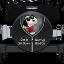 Snoopy Zipper Get In Shit Down Shut Up Hold On Jeep Car Spare Tire Covers Gift For Campers Nearkii