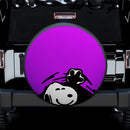 Purple Snoopy Peek A Boo Funny Jeep Car Spare Tire Covers Gift For Campers Nearkii