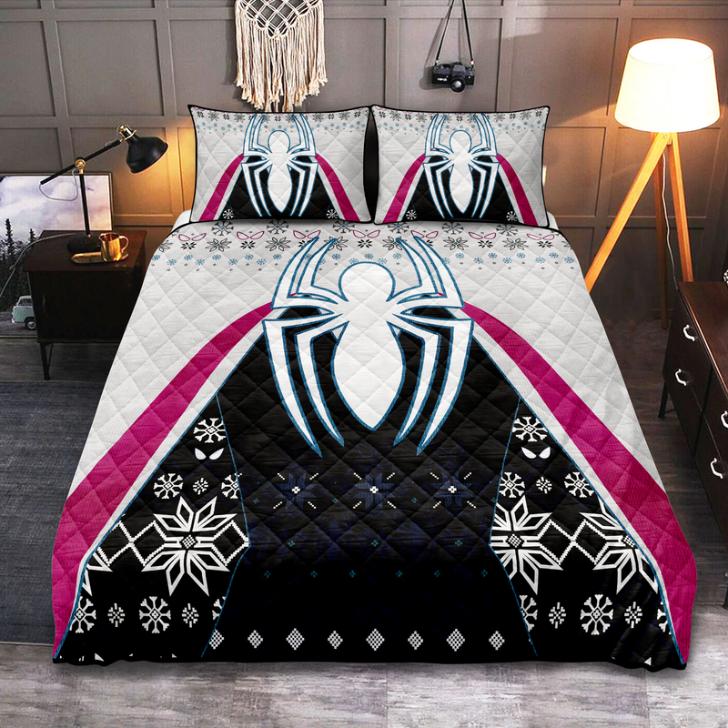 Spider Woman White Christmas Quilt Bed Sets Nearkii