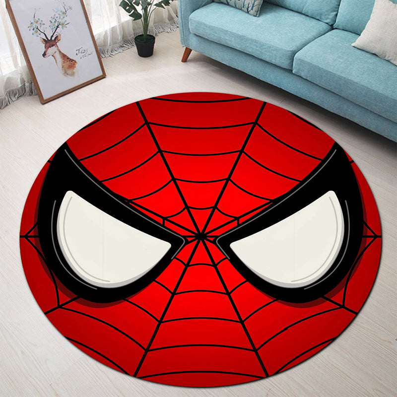Spiderman Eyes Round Carpet Rug Bedroom Livingroom Home Decor Nearkii