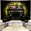 Spy x Family Yor And Anya Ride Moonlight Halloween Jeep Funny Tapestry Room Decor Nearkii