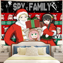 Spy X Family Christmas Tapestry Room Decor Nearkii