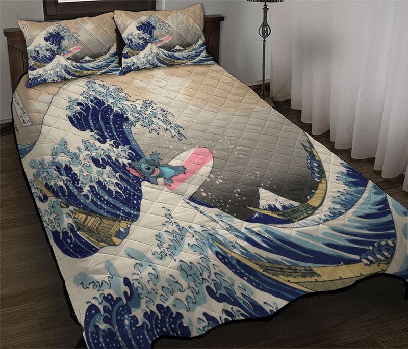 Stitch The Great Wave Quilt Bed Sets