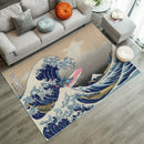 Stitch The Great Wave Japan Rectangular Area Rug