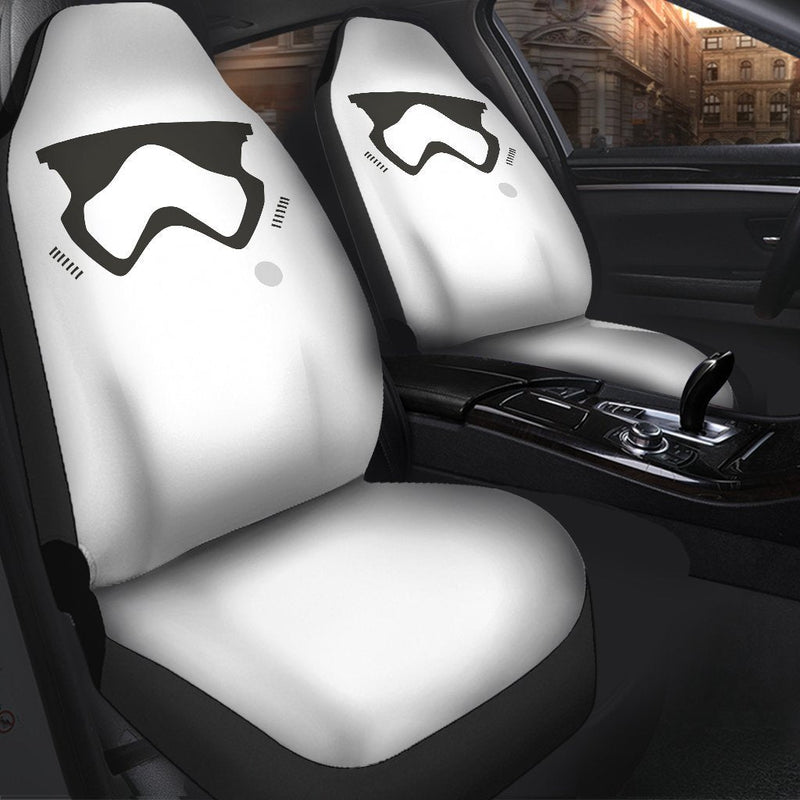 Stormstrooper Face Premium Custom Car Seat Covers Decor Protectors Nearkii