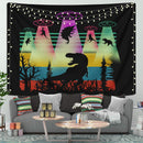 T-rex Dinosaur UFO Aliens Tapestry Room Decor Nearkii