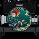 Tanjiro Style Demon Slayer Car Spare Tire Covers Gift For Campers Nearkii