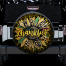 Sunflower Thankful Jeep Car Spare Tire Cover