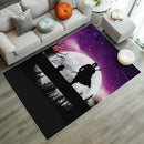 The Mandalorian And Baby Yoda Moon Night Rug Carpet Rug Home Room Decor Nearkii