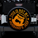 This Is Not My Husband Jeep Orange Car Spare Tire Covers Gift For Campers Nearkii