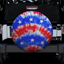Tie Dye American Flag 1 Spare Tire Cover Gift For Campers Nearkii