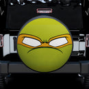 TMNT Ninja Turtle Eyes Yellow Jeep Car Spare Tire Covers Gift For Campers Nearkii
