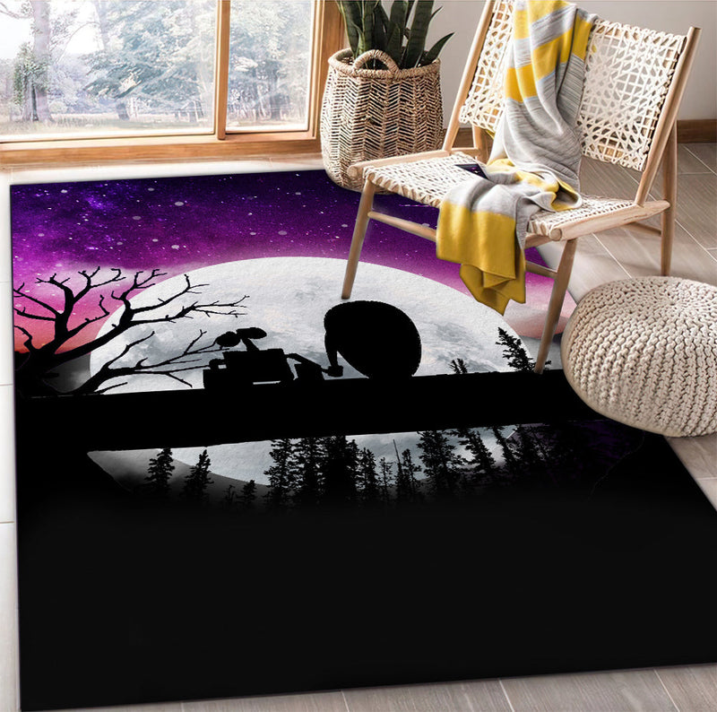 Wall E Moon Night Rug Carpet Rug Home Room Decor Nearkii