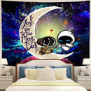Wall-E Moon And Back Tapestry Room Decor Nearkii