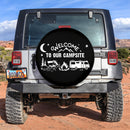 Welcome To Our Campsite Car Spare Tire Cover