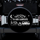 Welcome To Our Campsite Car Spare Tire Cover