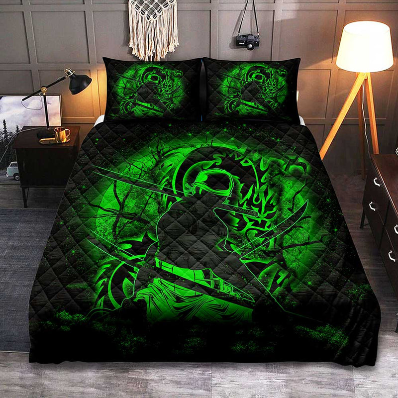 Zoro One Piece Moonlight Quilt Bed Sets Nearkii